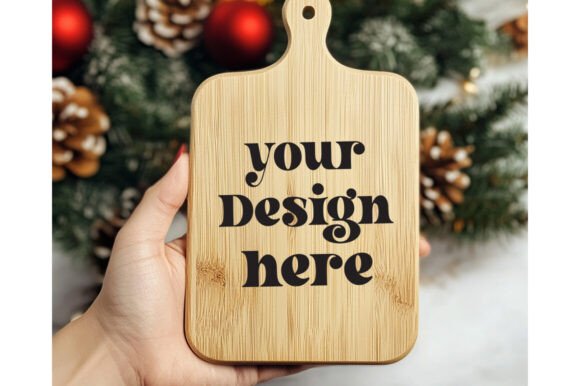 Christmas Cutting Board Mockup 18 for Product Mockups and Graphics