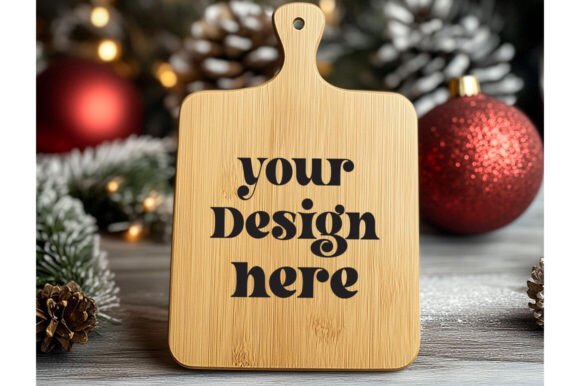 Christmas Cutting Board Mockup 26 – A Versatile Graphic Design Asset
