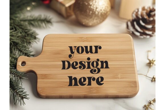 Christmas Cutting Board Mockup 29 for Product Mockups and Graphics