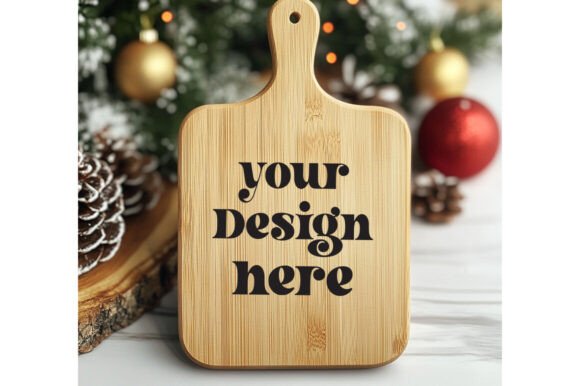 Christmas Cutting Board Mockup 32 for Product Mockups and Graphics
