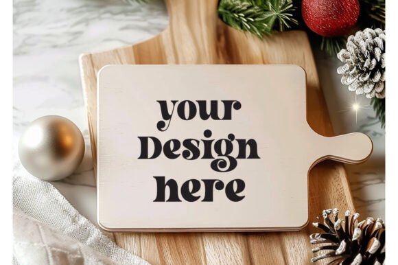 Christmas Cutting Board Mockup 40 - A Versatile Graphics Asset for Product Mockups