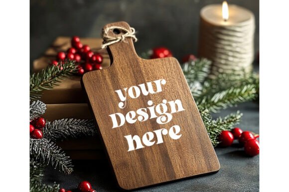 Christmas Cutting Board Mockup 47 for Product Mockups and Graphics