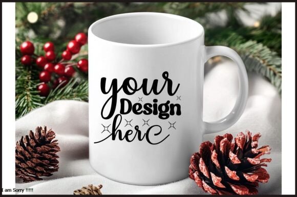 Christmas Mug Mockup Jpg Mockup 173 for Graphics and Product Mockups