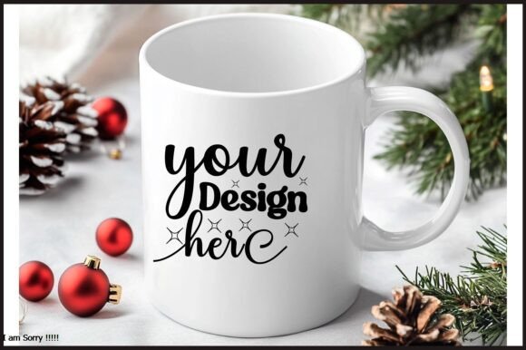 Christmas Mug Mockup Jpg Mockup 218 for Graphics and Product Mockups