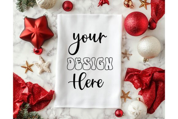 Christmas Towel Mockup 27 for Graphics and Product Mockups