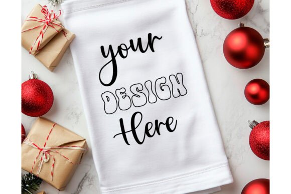 Christmas Towel Mockup 52 - A Festive Graphic Design Asset for Product Mockups