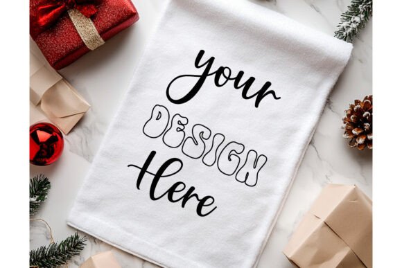 Christmas Towel Mockup 63: A Versatile Graphic Design Asset for Product Mockups