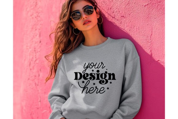 Gildan 18000 Ash Mockup 44 – A Modern Graphic Design Asset for Product Mockups