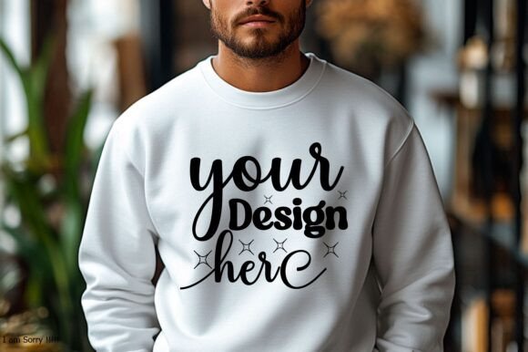 Gildan 18000 Christmas Men Mockup 139 – A Graphic Design Asset for Product Mockups
