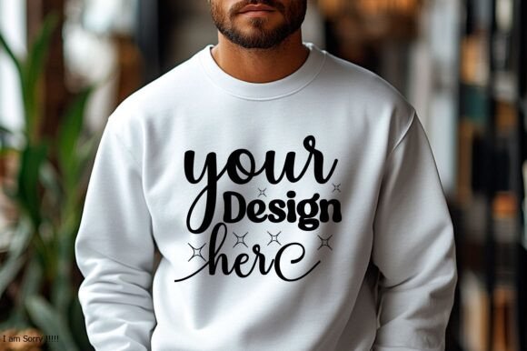 Gildan 18000 Christmas Men Mockup 157: A Graphic Design Asset for Product Mockups