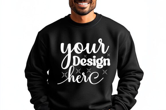 Gildan 18000 Christmas Men Mockup 25 - Product Mockups & Graphics
