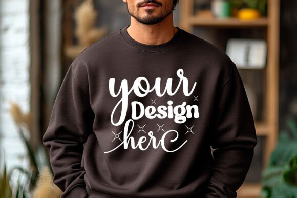 Gildan 18000 Christmas Men Mockup 63 – A Versatile Graphic Asset for Product Mockups
