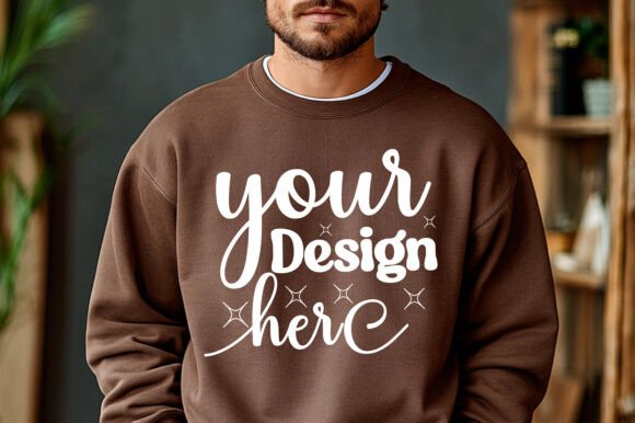 Gildan 18000 Christmas Men Mockup 65 - A Festive Graphic Asset