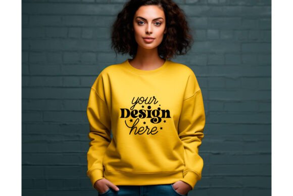Gildan 18000 Women Mockup 110 – A Versatile Graphic Design Asset