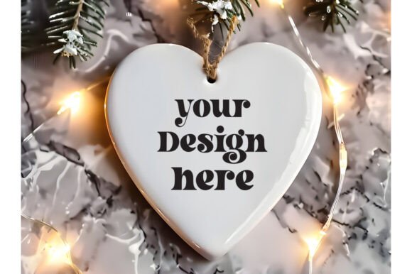 Heart Shape Christmas Ornament Mockup 7 Review